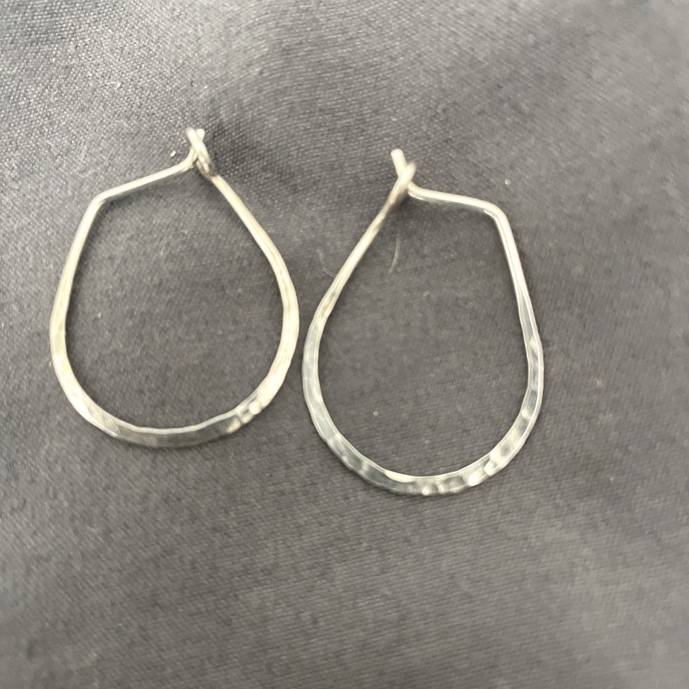 Sterling silver hoop earrings